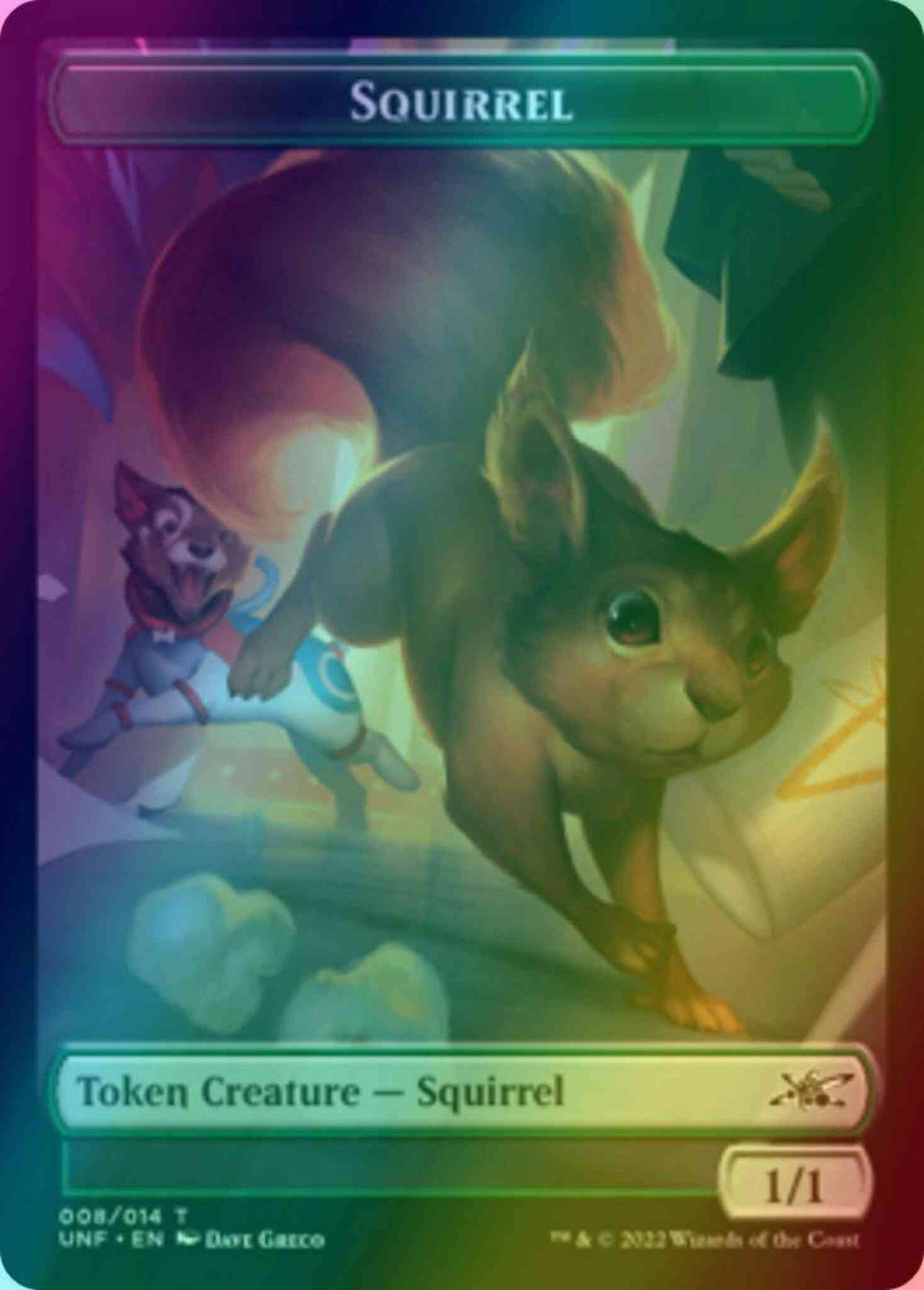 Squirrel Token (08) // Treasure Token (12) [Unfinity: Tokens] [Foil]