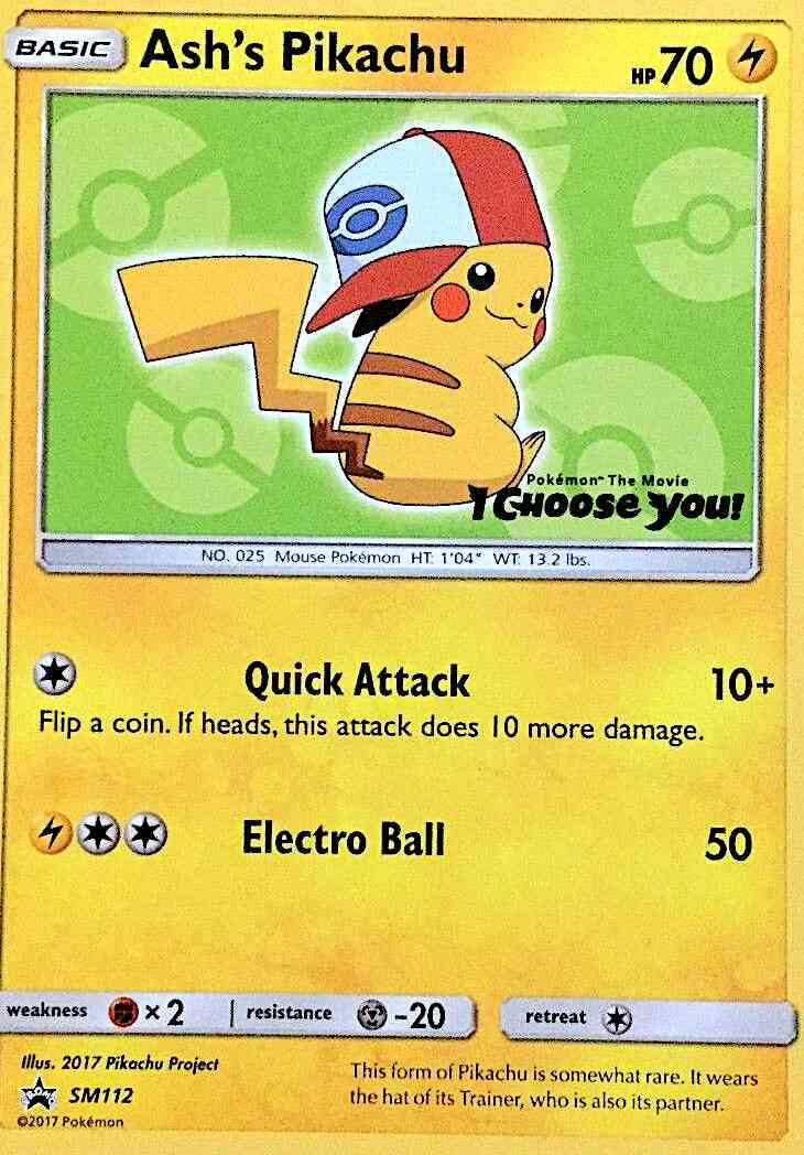 Ash's Pikachu - SM112 - Promo [smp-SM112] [Non-Holo]