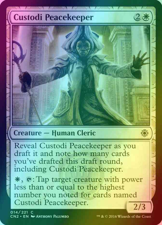 Custodi Peacekeeper [14] [Conspiracy Take The Crown] [Foil]