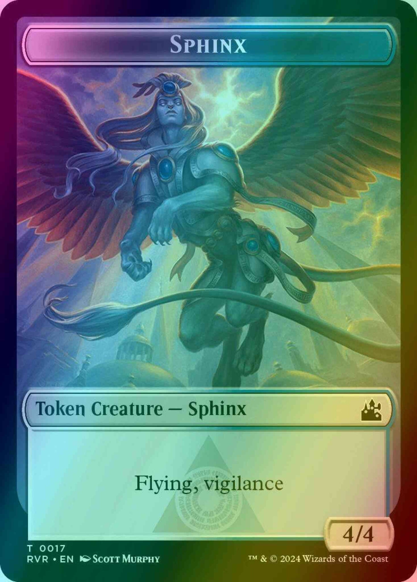 Sphinx Token (17) // Spirit Token (18) [Ravnica Remastered: Tokens] [Foil]