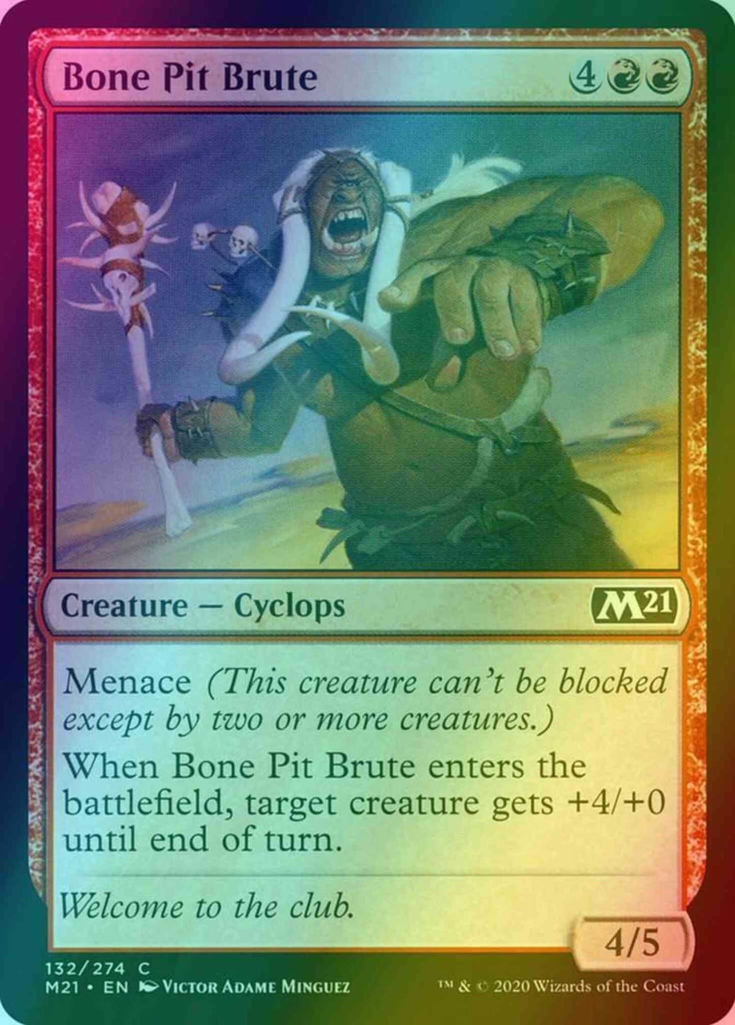 Bone Pit Brute [132] [Core Set 2021] [Foil]