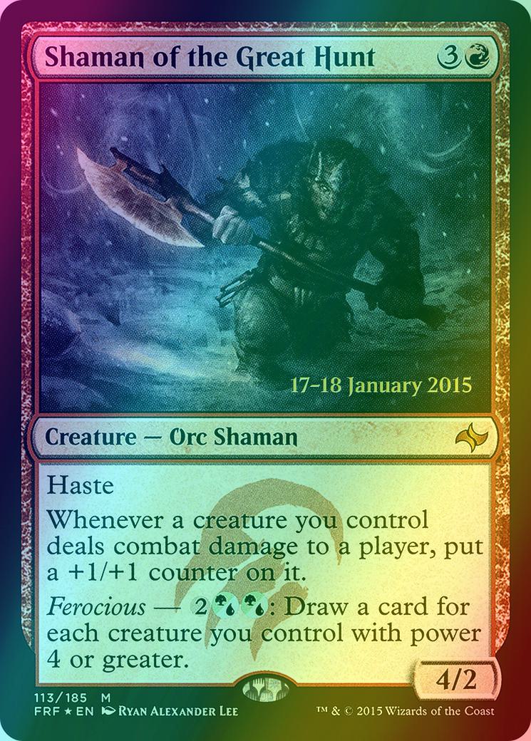 Shaman of the Great Hunt [113s] [Fate Reforged Promos] [Foil]