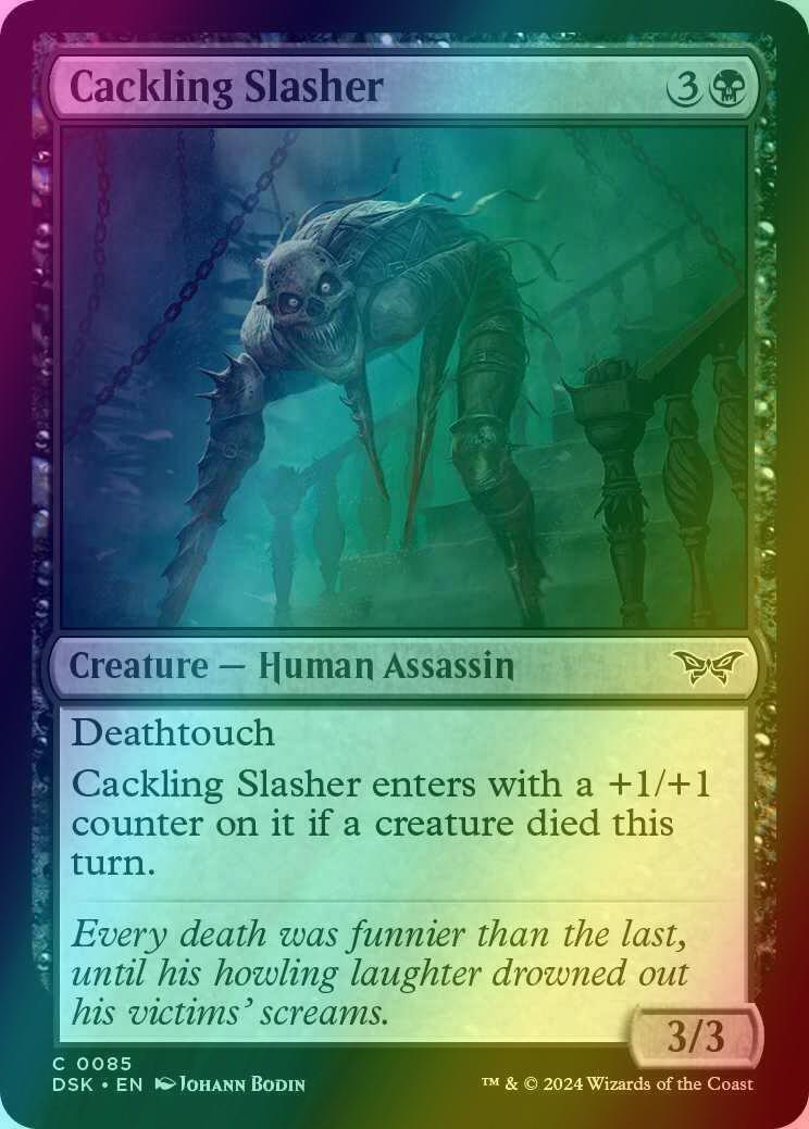 Cackling Slasher [85] [Duskmourn: House of Horror] [Foil]