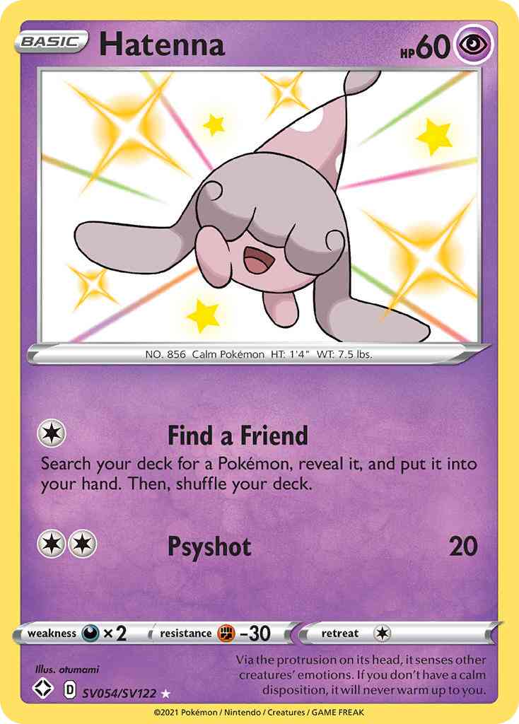 Hatenna - SV054/SV122 - Rare Shiny [swsh45sv-SV054] [Holo]