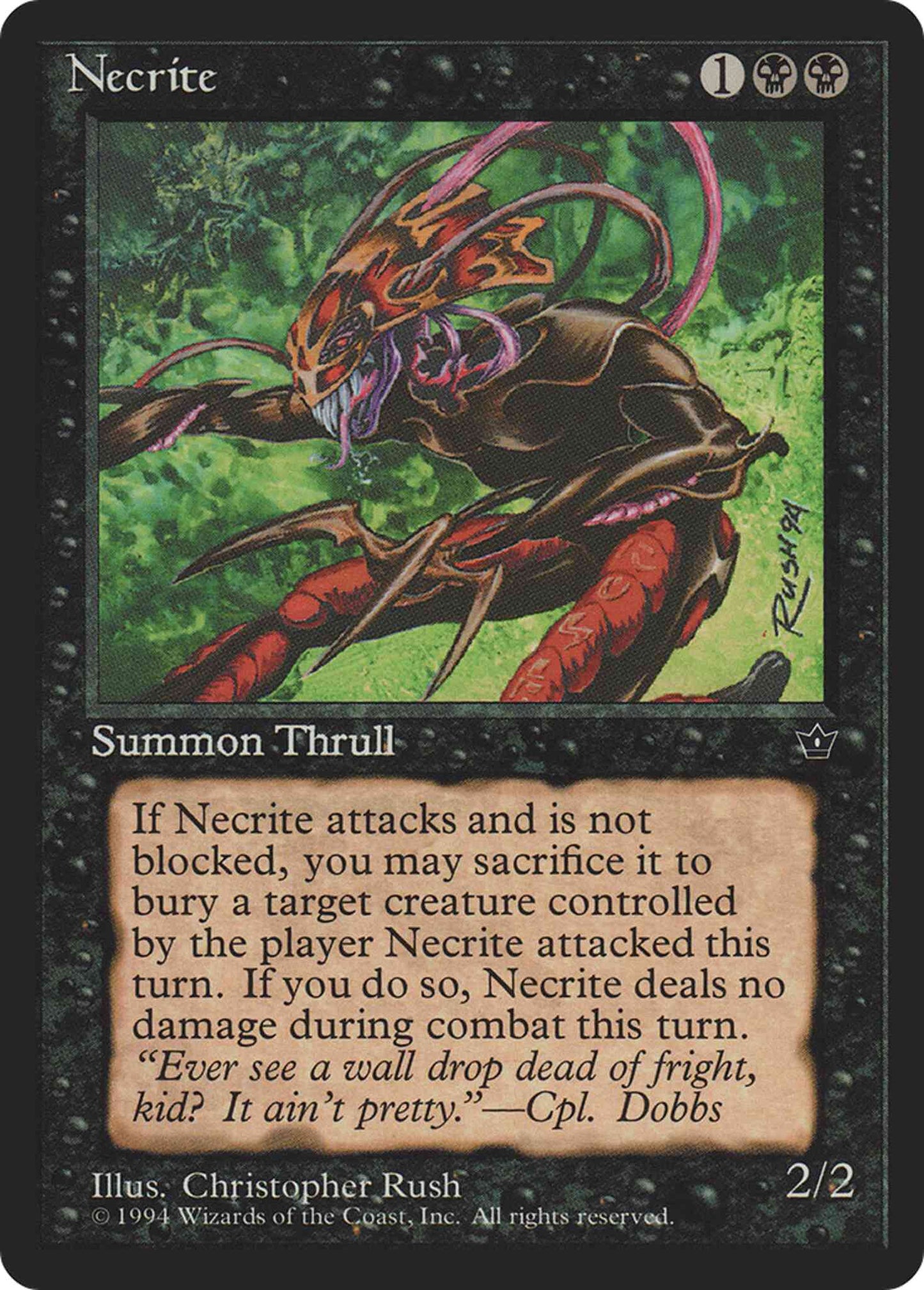 Necrite [Christopher Rush] [41b] [Fallen Empires] [Non-Foil]