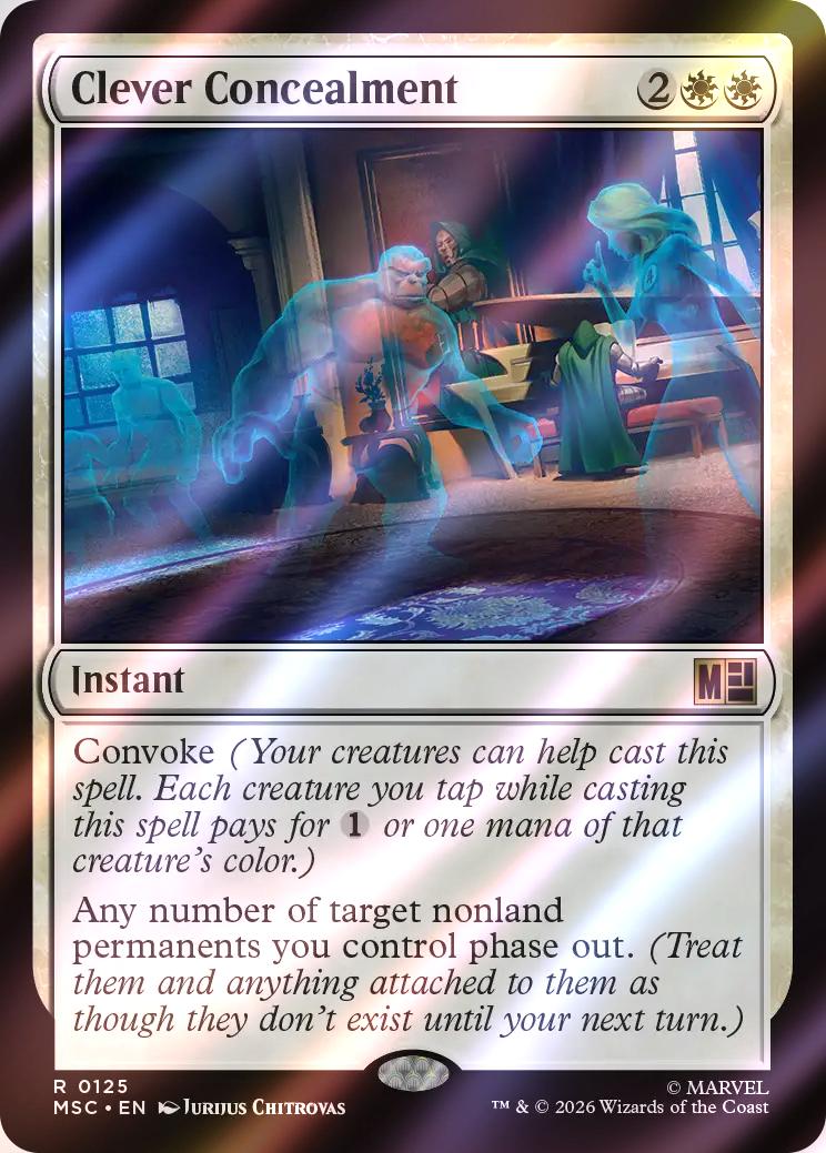 Clever Concealment [125] [Marvel Super Heroes: Commander] [Surge Foil]