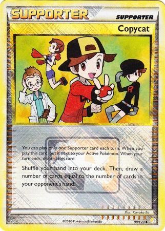 Copycat - 90/123 - Crosshatch Holo Pokemon League Tepig Season 2011 [Reverse Holo]