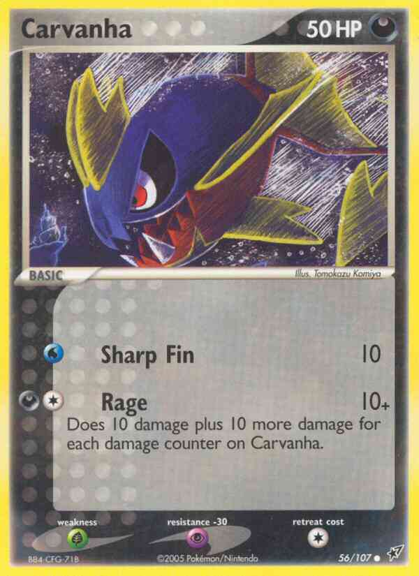 Carvanha - 56/107 - Common [ex8-56] [Non-Holo]