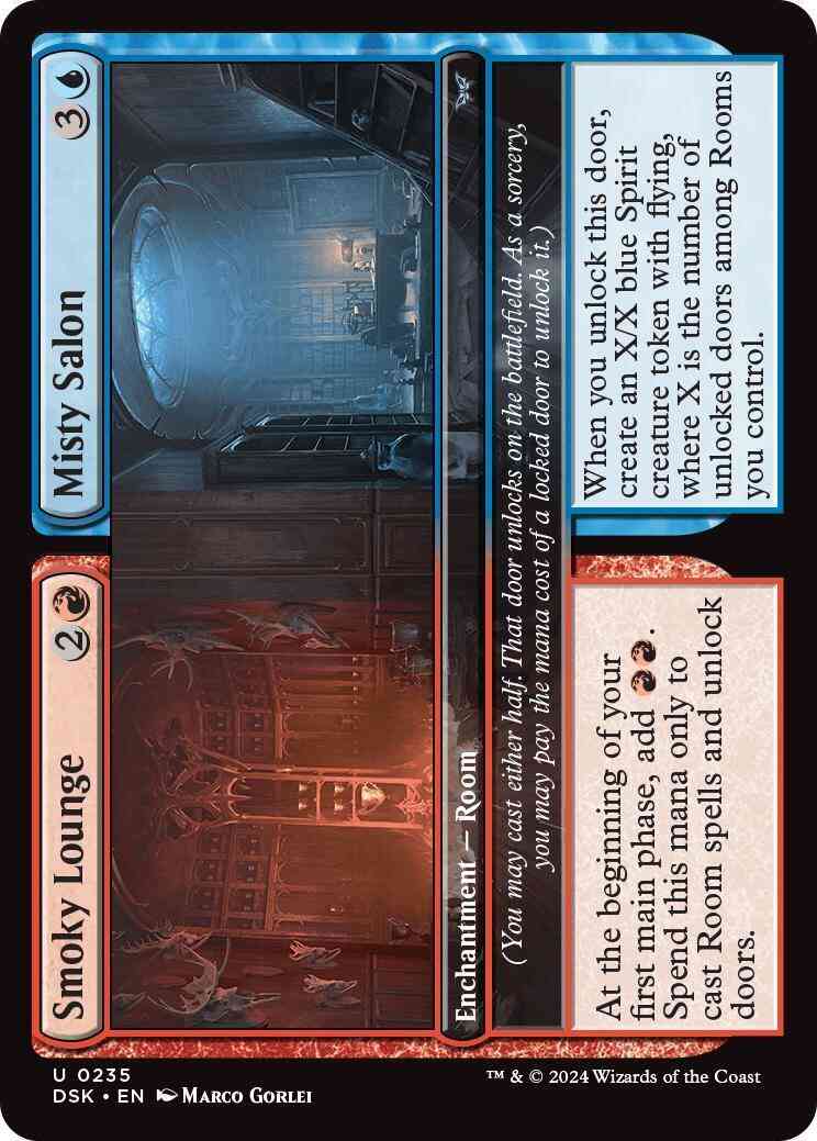 Smoky Lounge // Misty Salon [235] [Duskmourn: House of Horror] [Foil]