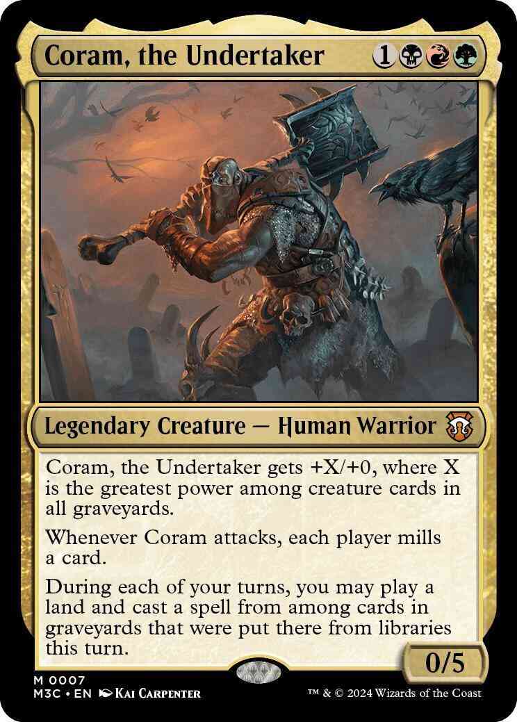 Coram, the Undertaker [7] [Modern Horizons 3: Commander] [Non-Foil]