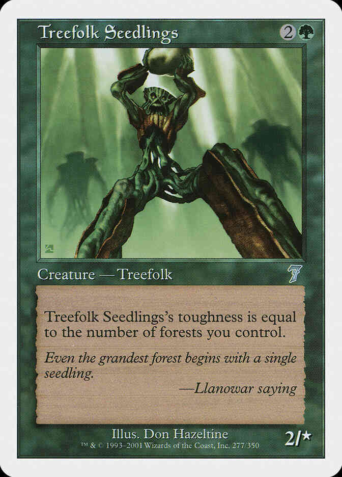 Treefolk Seedlings [277] [Seventh Edition] [Non-Foil]