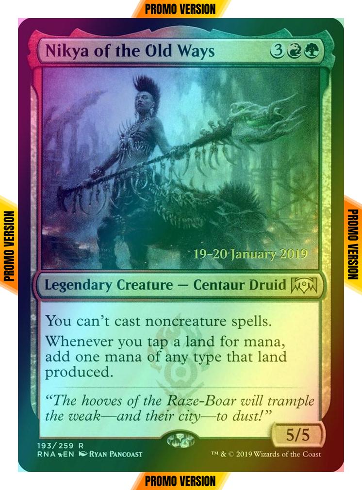 Nikya of the Old Ways [193s] [Ravnica Allegiance Promos] [Foil]