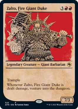 Zalto, Fire Giant Duke [323] [Rulebook Showcase] [Adventures in the Forgotten Realms] [Non-Foil]