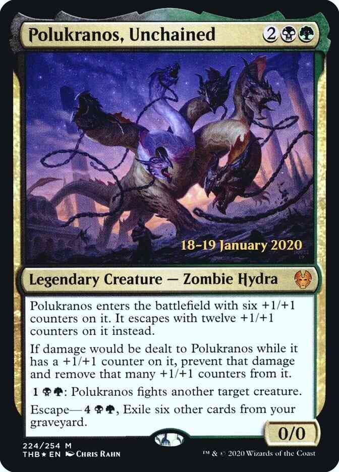 Polukranos, Unchained [224s] [Theros Beyond Death Promos] [Foil]