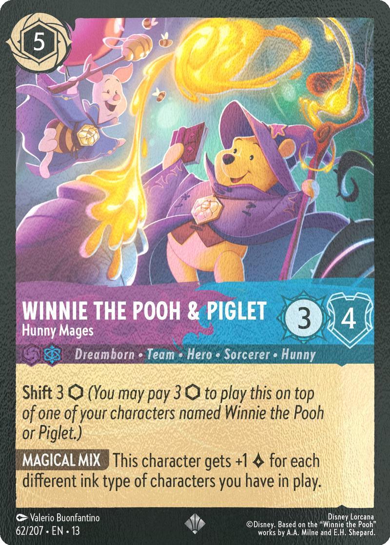 Winnie the Pooh & Piglet - Hunny Mages - 62/204 [Attack of the Vine!] [Cold Foil]