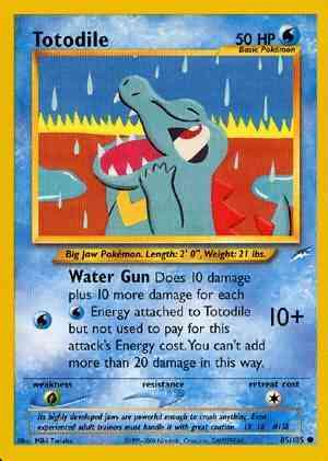 Totodile - 85/105 - Common - Unlimited [neo4U-85] [Non-Holo]