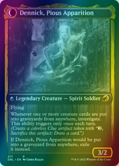 Dennick, Pious Apprentice // Dennick, Pious Apparition [217] [Innistrad: Double Feature] [Foil]