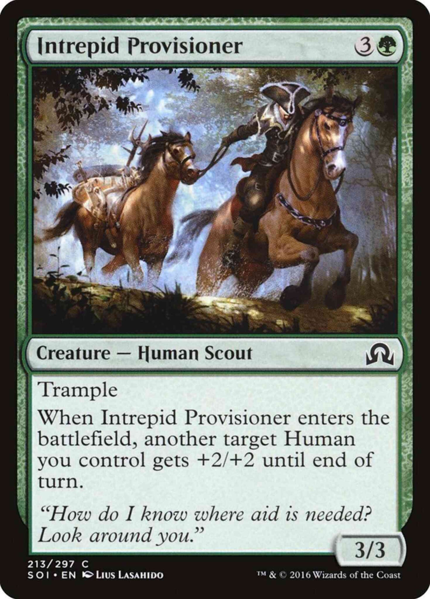Intrepid Provisioner [213] [Shadows over Innistrad] [Non-Foil]