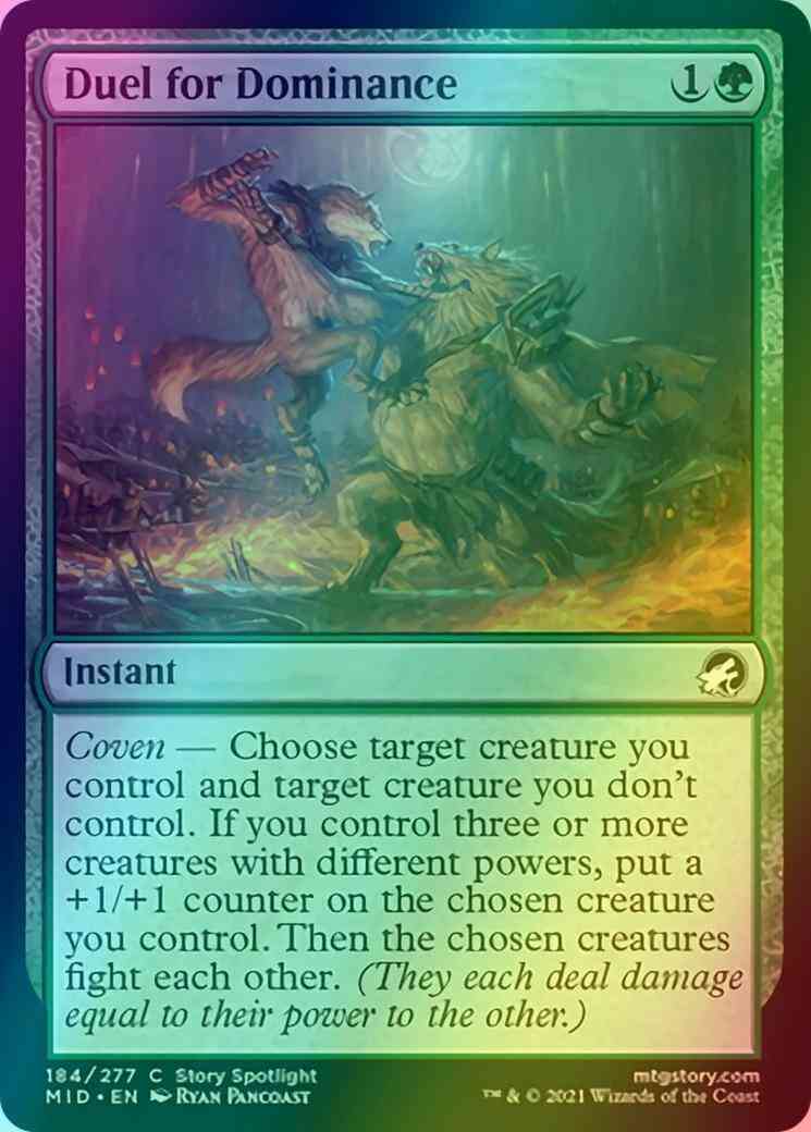Duel for Dominance [184] [Innistrad: Midnight Hunt] [Foil]
