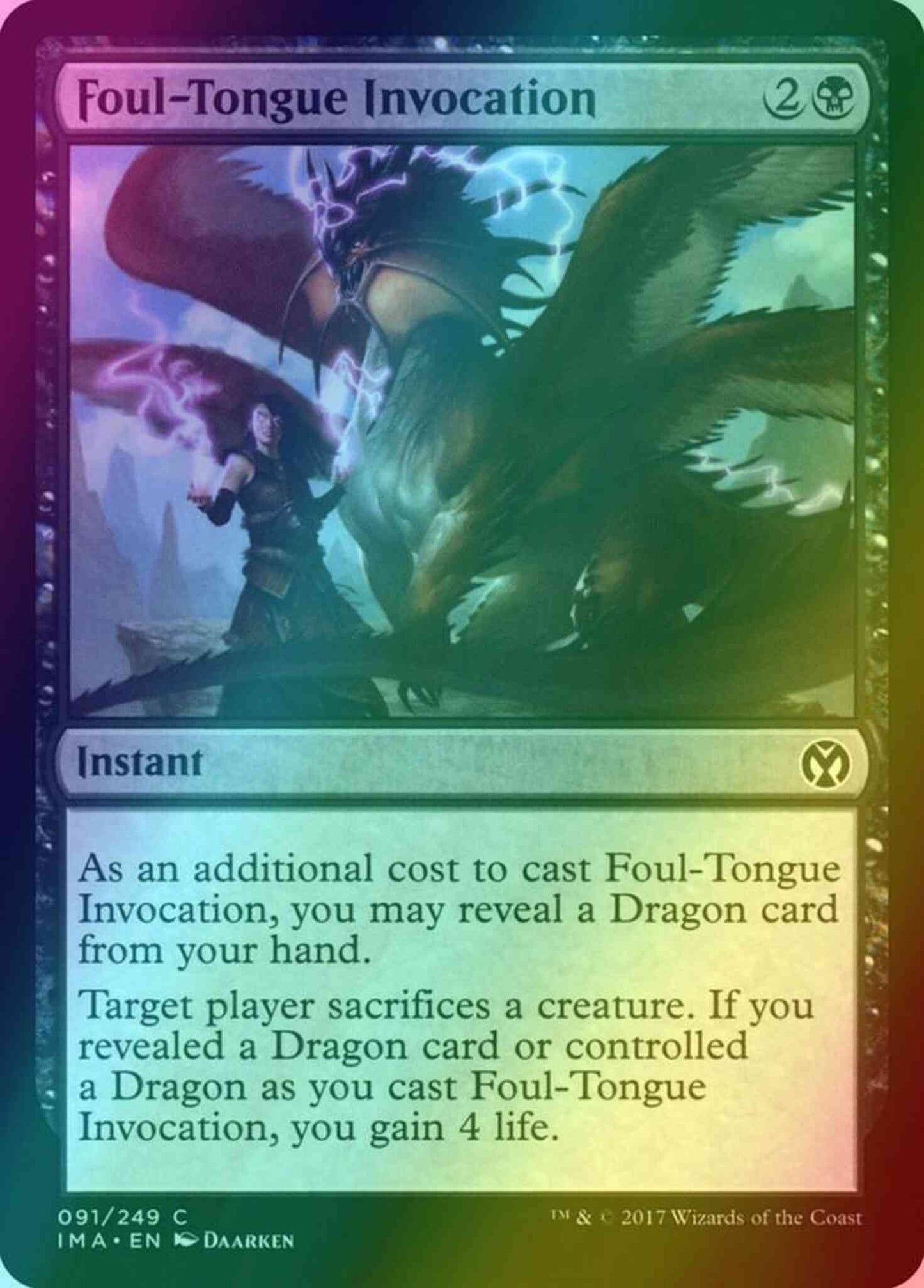 Foul-Tongue Invocation [91] [Iconic Masters] [Foil]