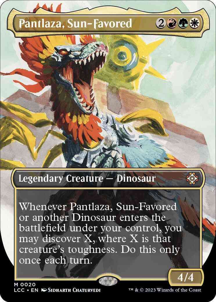 Pantlaza, Sun-Favored [20] [Borderless] [The Lost Caverns of Ixalan: Commander] [Non-Foil]