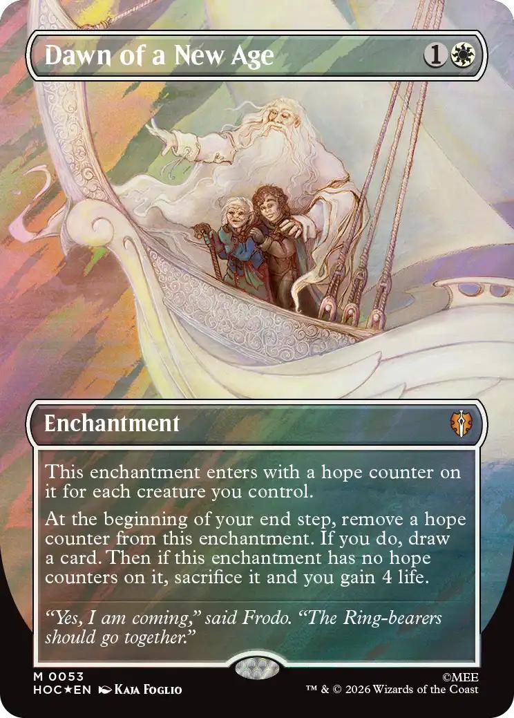 Dawn of a New Age [53] [Borderless] [Classic Artist] [The Hobbit: Commander] [Surge Foil]