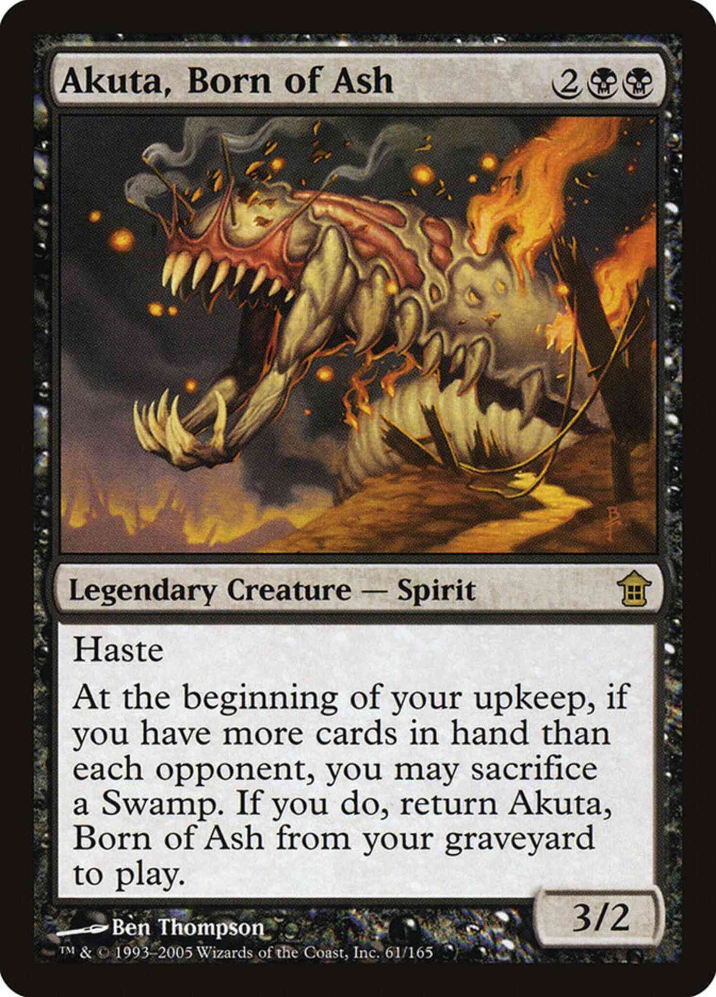 Akuta, Born of Ash [61] [Saviors of Kamigawa] [Non-Foil]