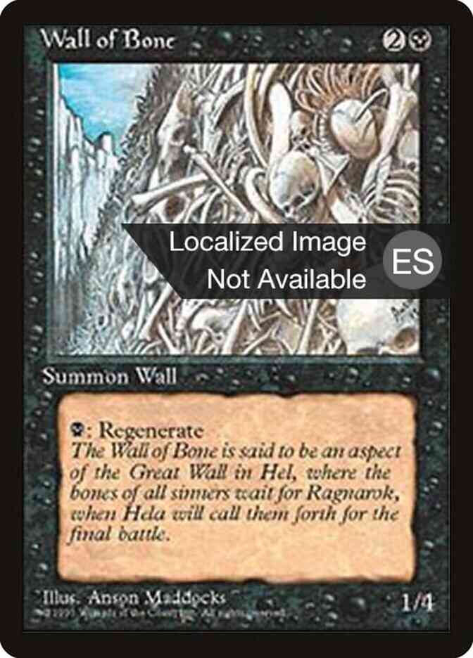 Wall of Bone - Chinese [168] [Fourth Edition Black Border: Chinese] [Non-Foil]