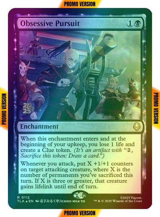 Obsessive Pursuit [112s] [Prerelease] [Avatar: The Last Airbender: Promos] [Foil]