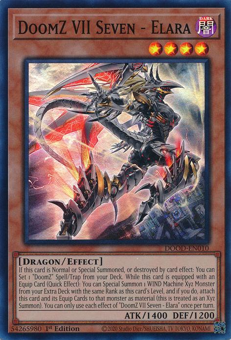 DoomZ VII Seven - Elara - DOOD-EN010 - Super Rare - 1st Edition