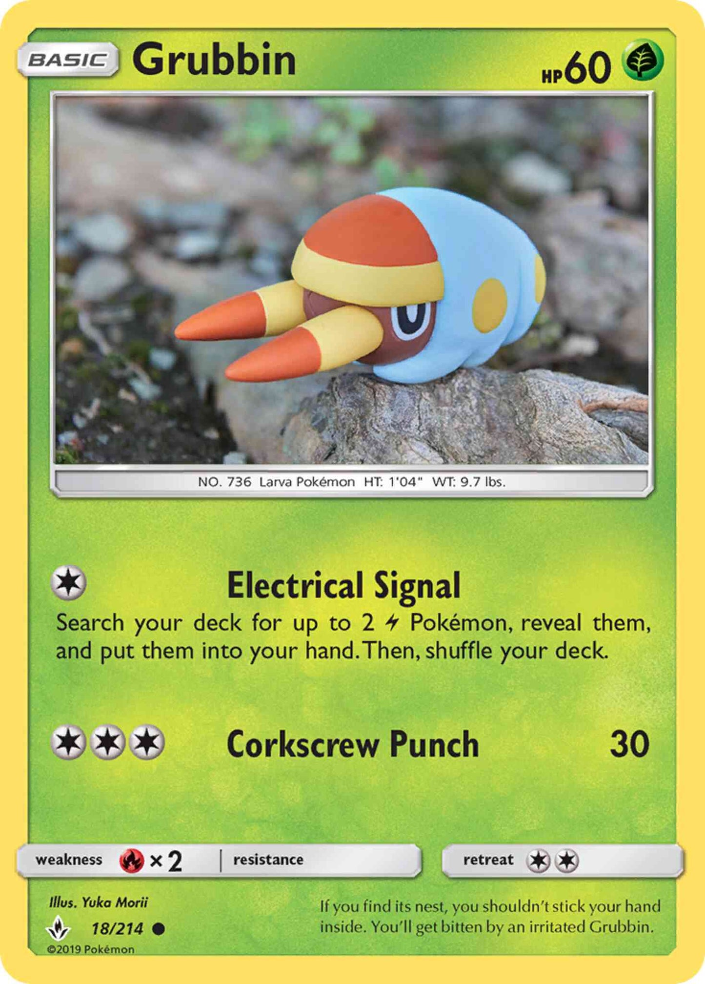 Grubbin - 18/214 - Common [sm10-18] [Reverse Holo]