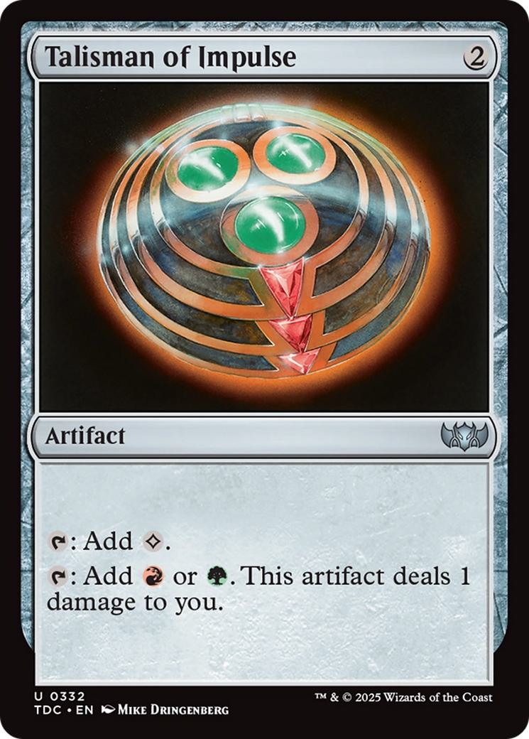 Talisman of Impulse [332] [Tarkir: Dragonstorm: Commander] [Non-Foil]