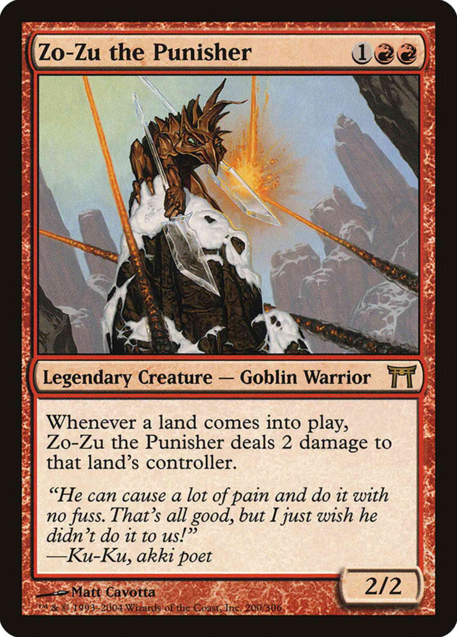 Zo-Zu the Punisher [200] [Champions of Kamigawa] [Non-Foil] – Face
