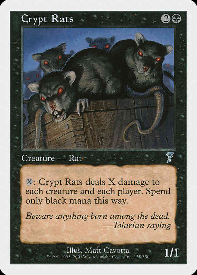 Crypt Rats [125] [Seventh Edition] [Non-Foil]