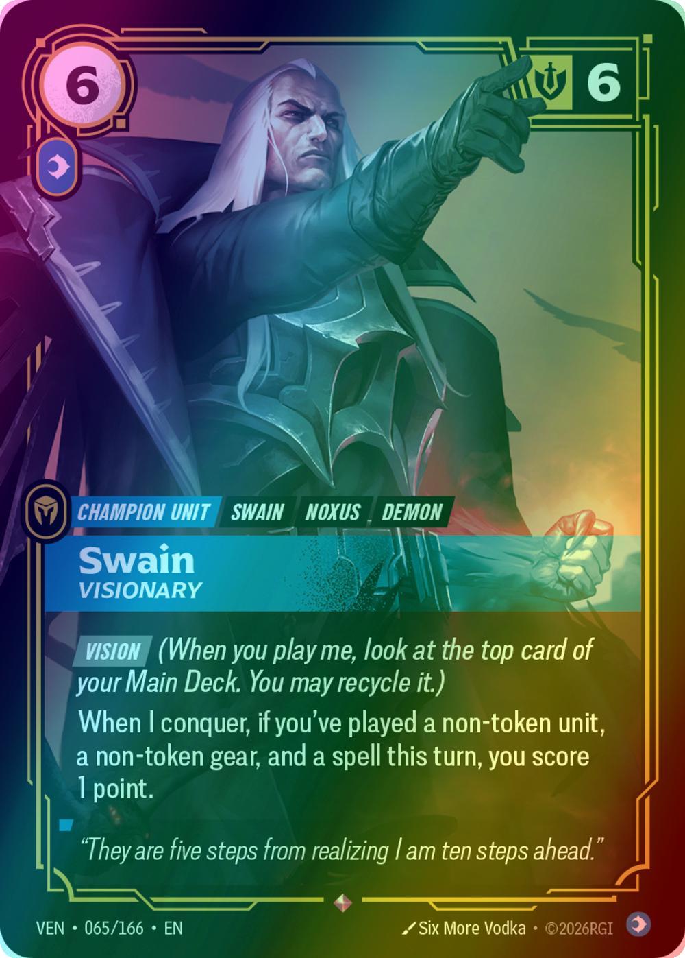 Swain, Visionary - 065/166 [Vendetta] [Foil]