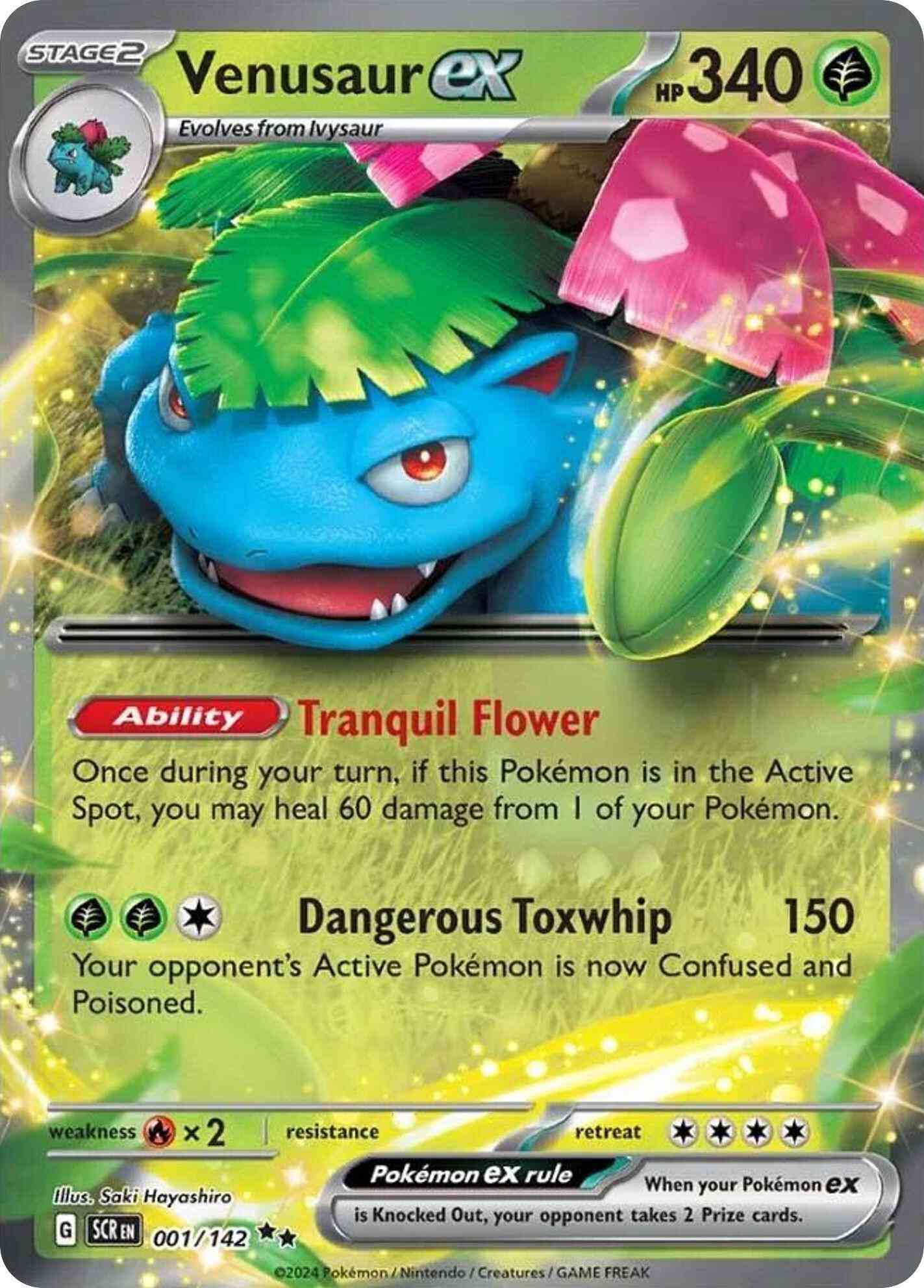 Venusaur ex - 001/142 - Double Rare [sv07-001] [Ultra]