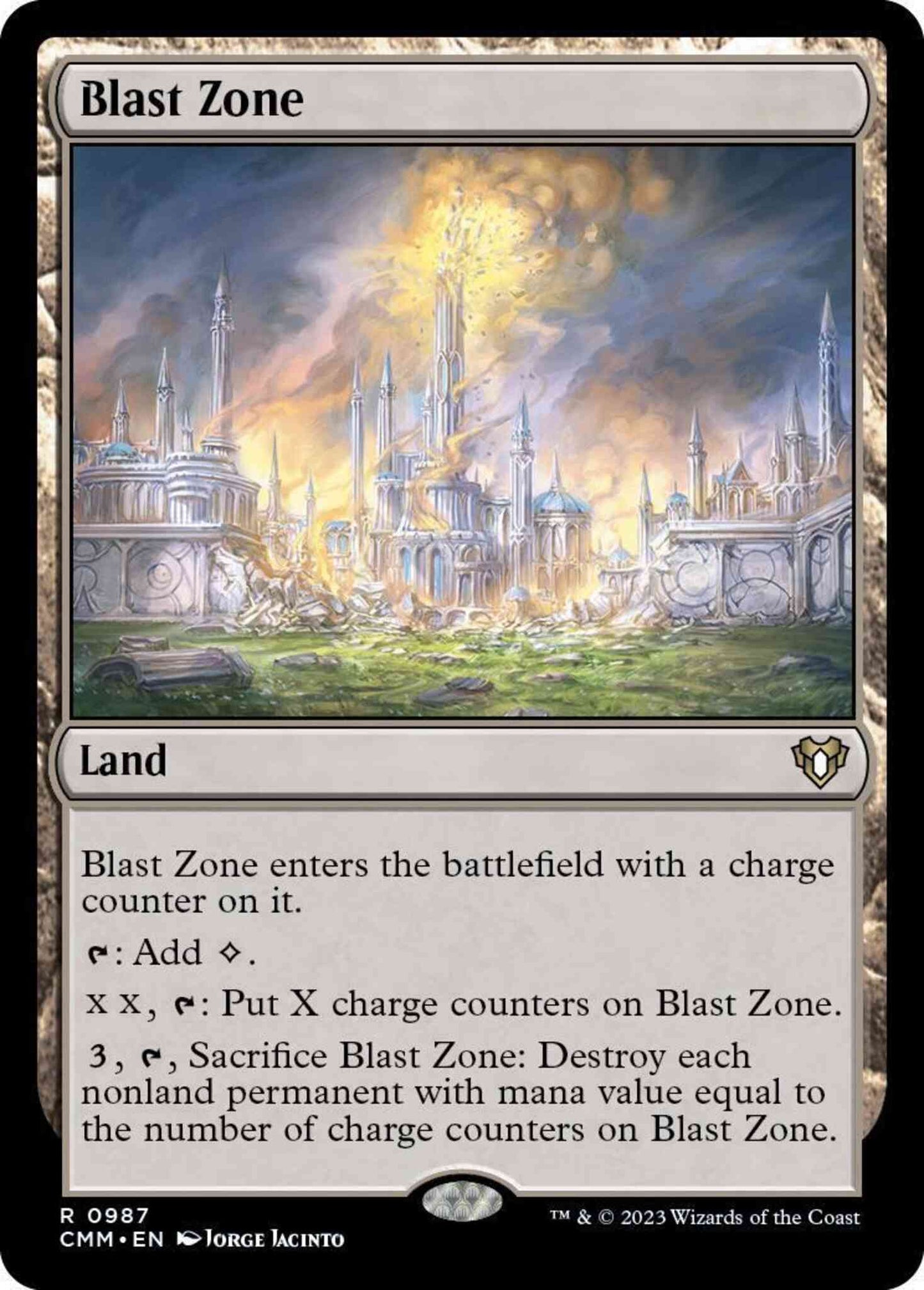 Blast Zone [987] [Commander Masters] [Non-Foil]