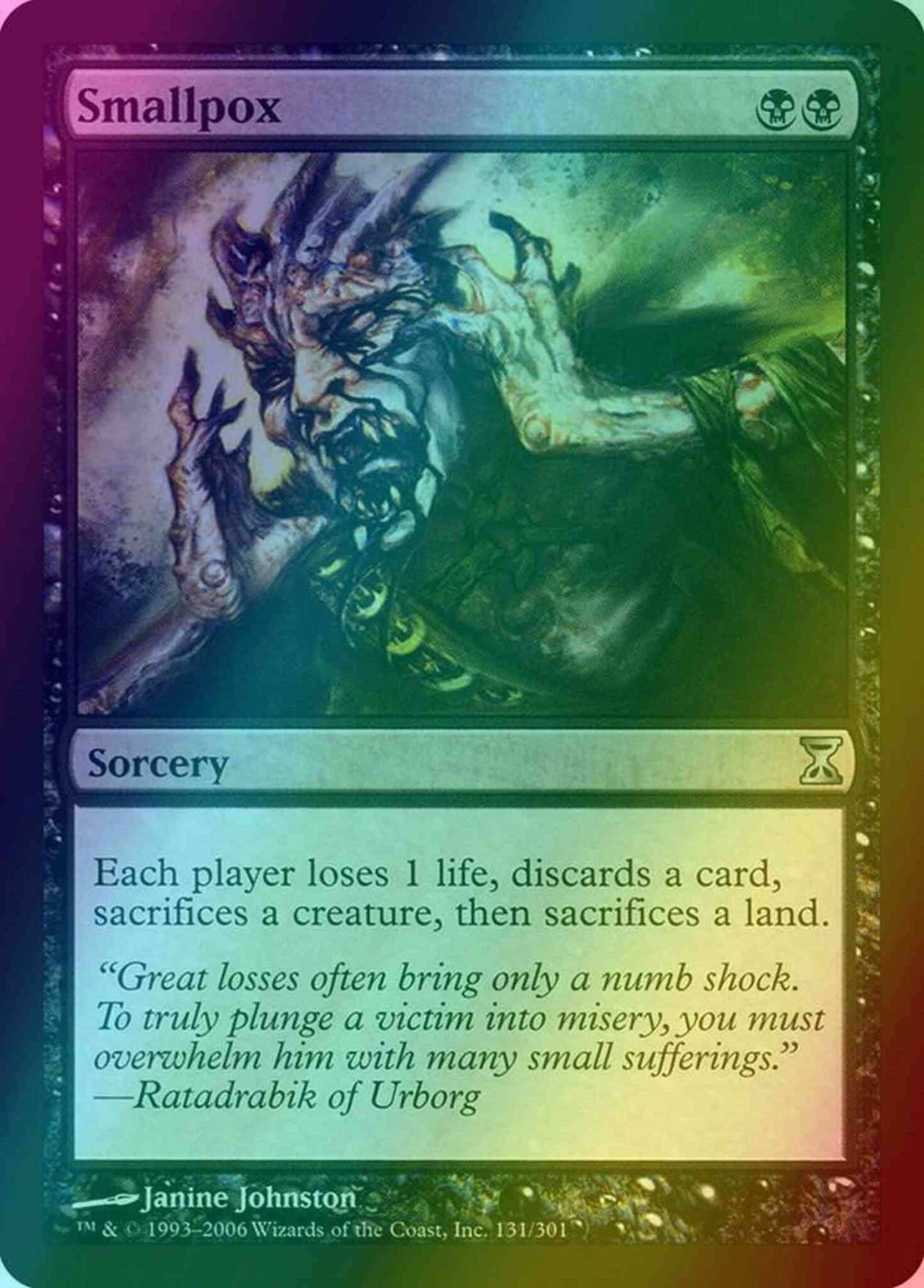 Smallpox [131] [Time Spiral] [Foil]