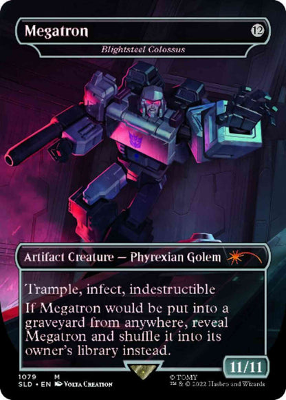 Megatron - Blightsteel Colossus // Megatron - Blightsteel Colossus [1079] [Borderless] [Transformers: Prime Vs. Megatron] [Secret Lair Drop] [Non-Foil]