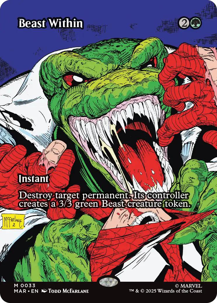 Beast Within [33] [Borderless] [Source Material] [Marvel Universe] [Non-Foil]