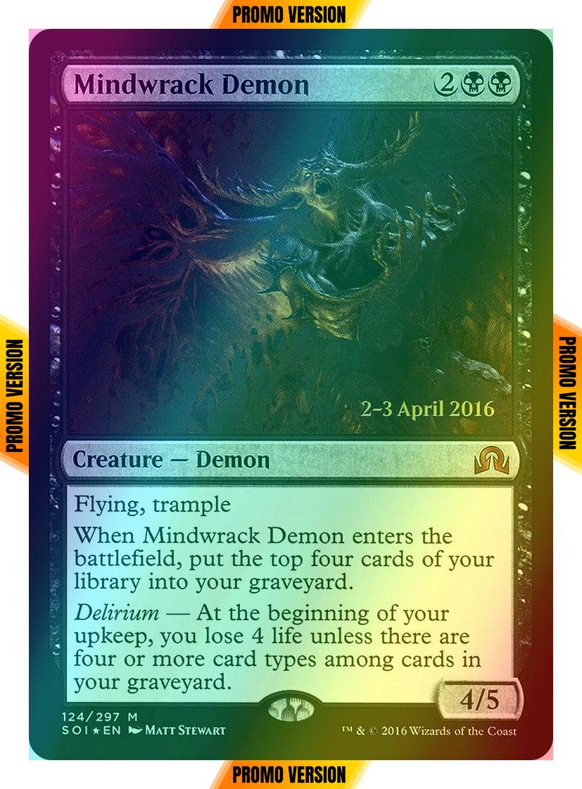 Mindwrack Demon [124s] [Shadows over Innistrad Promos] [Foil]