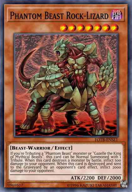 Phantom Beast Rock-Lizard - FOTB-ENSE1 - Super Rare - Limited