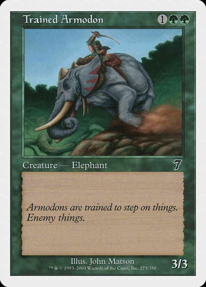 Trained Armodon [275] [Seventh Edition] [Non-Foil]