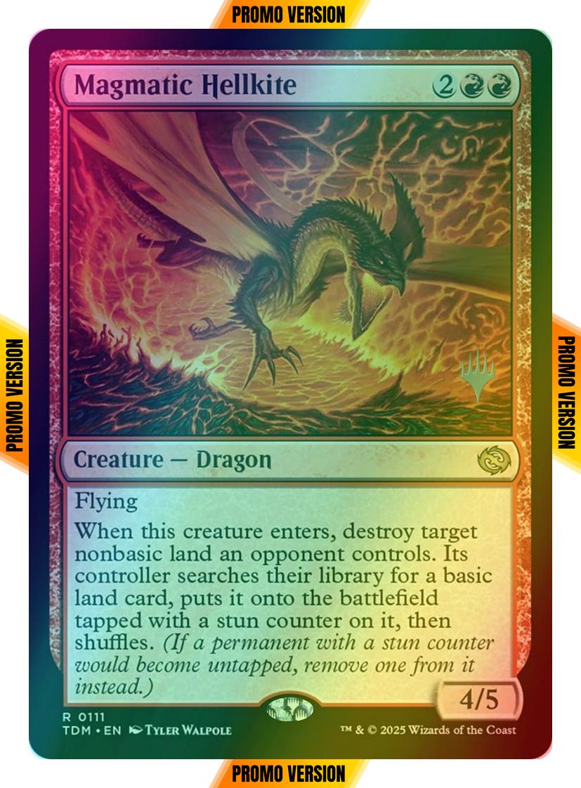 Magmatic Hellkite [111p] [Promo Pack] [Tarkir: Dragonstorm: Promos] [Foil]