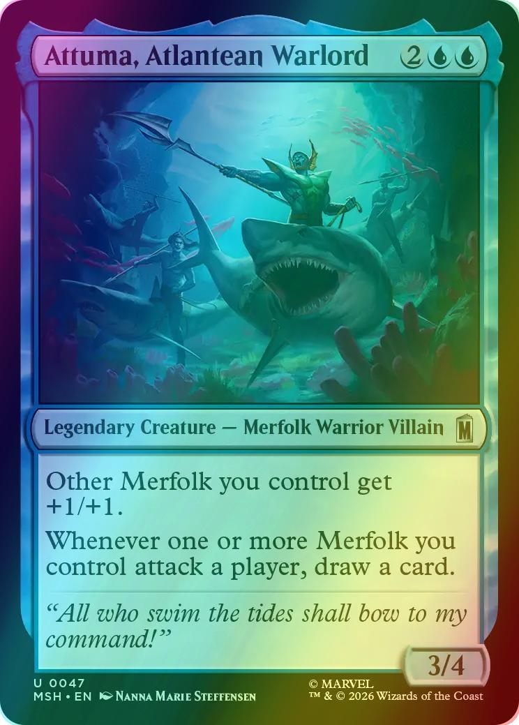 Attuma, Atlantean Warlord [47] [Marvel Super Heroes] [Foil]