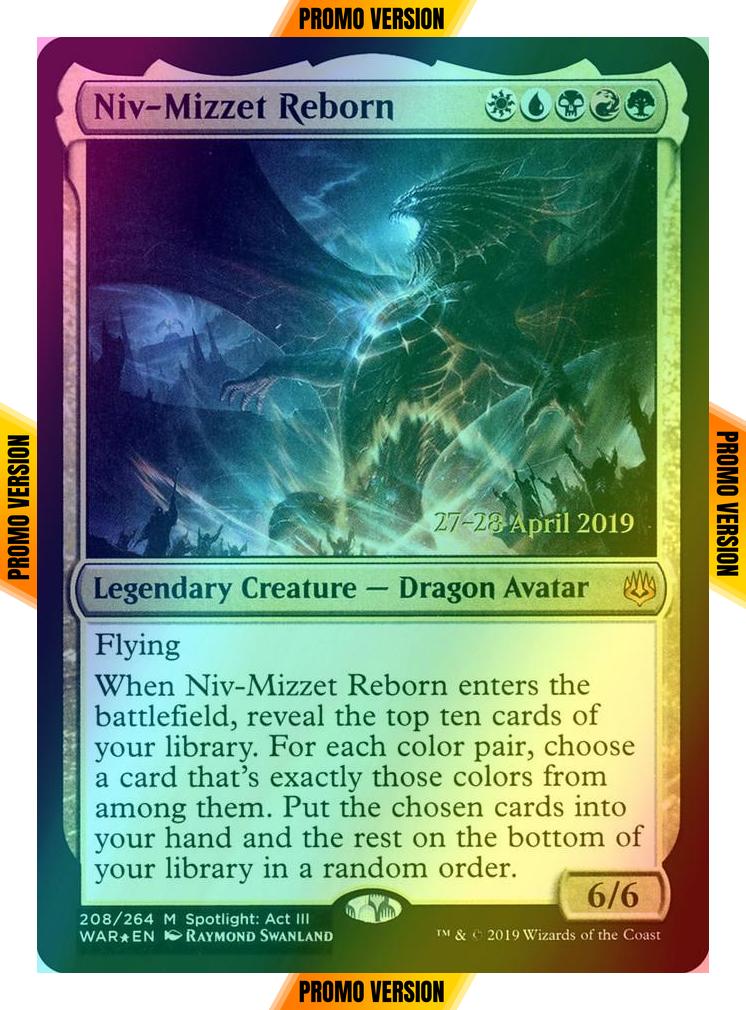 Niv-Mizzet Reborn [208s] [War of the Spark Promos] [Foil]