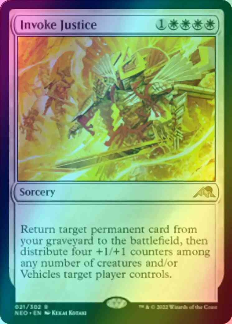 Invoke Justice [21] [Kamigawa: Neon Dynasty] [Foil]