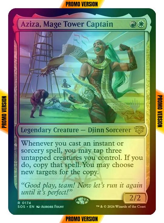 Aziza, Mage Tower Captain [174p] [Promo Pack] [Secrets of Strixhaven Promos] [Foil]
