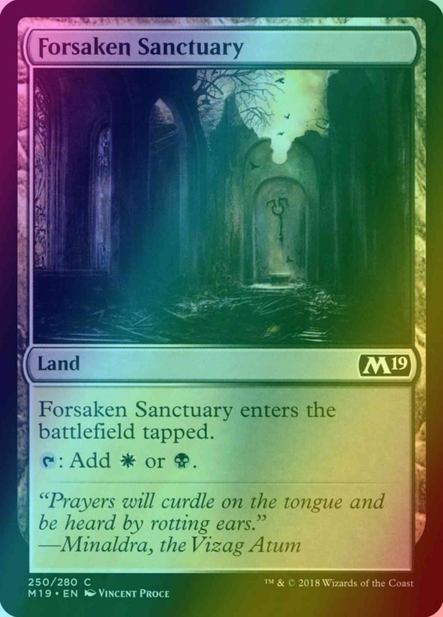 Forsaken Sanctuary [250] [Core Set 2019] [Foil]