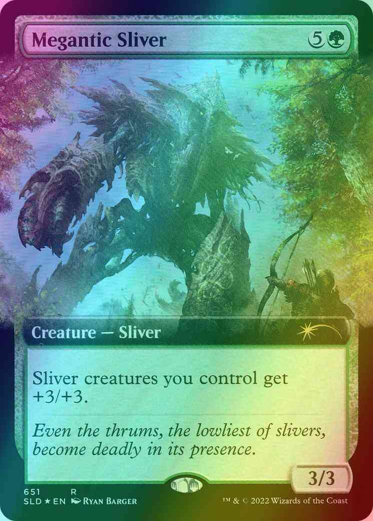 Megantic Sliver [0651] [Extended Art] [Ryan Barger] [Secret Lair Drop] [Foil]